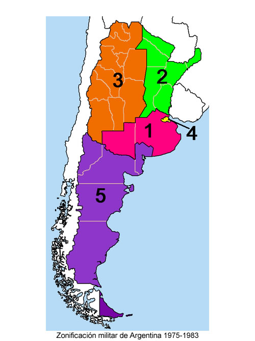 zonificacion militar argentina